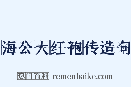 海公大红袍传造句是什么意思的图片